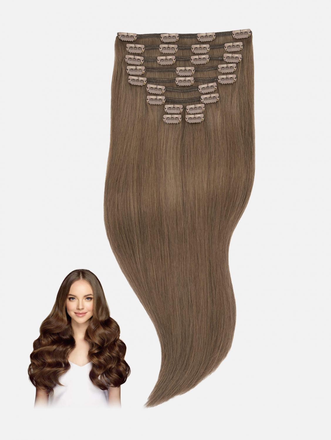 Clip-In Hair Extensions Set LUXURY Original Straight