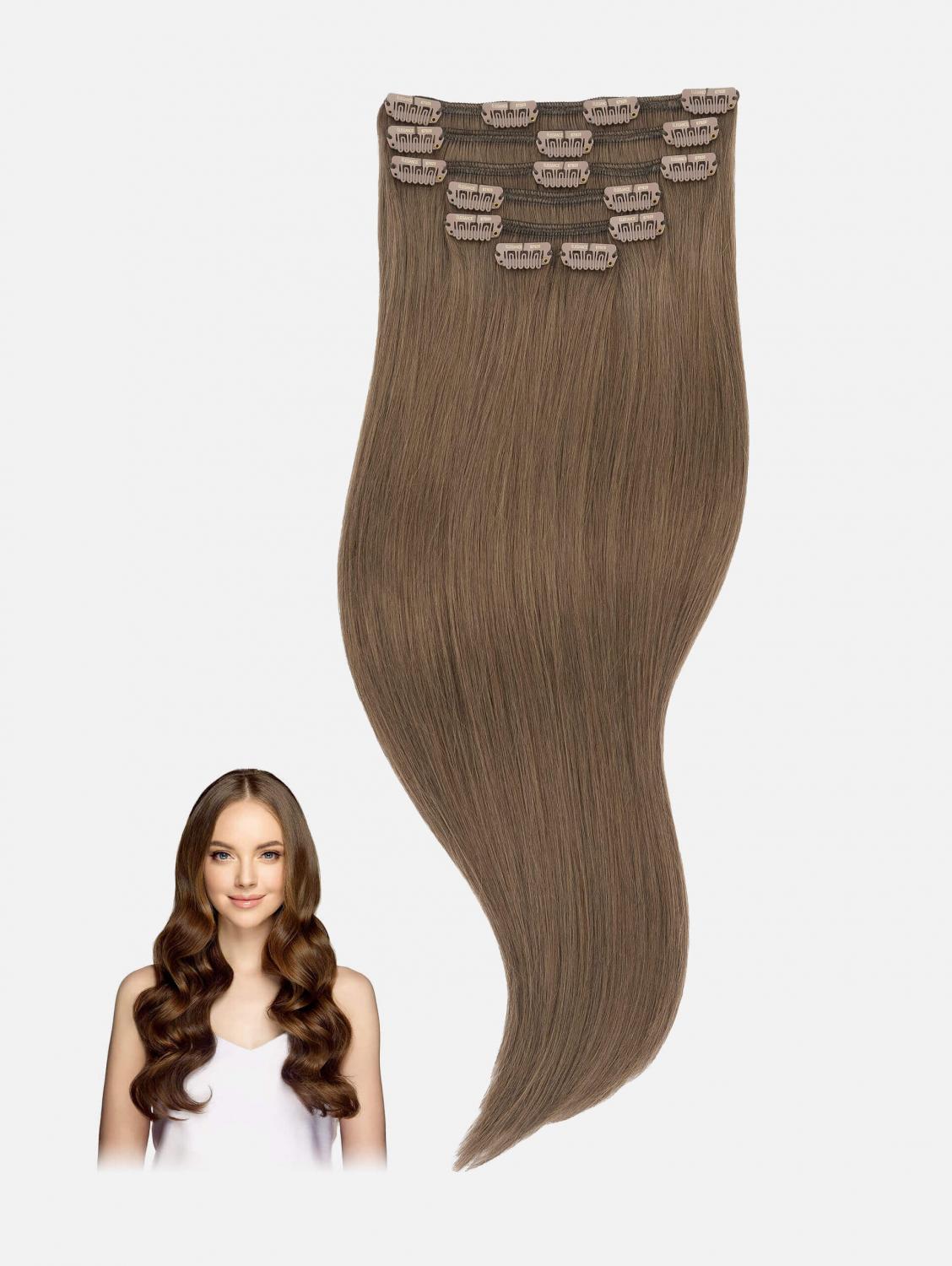 Clip-In Hair Extensions Set VOLUME Original Straight