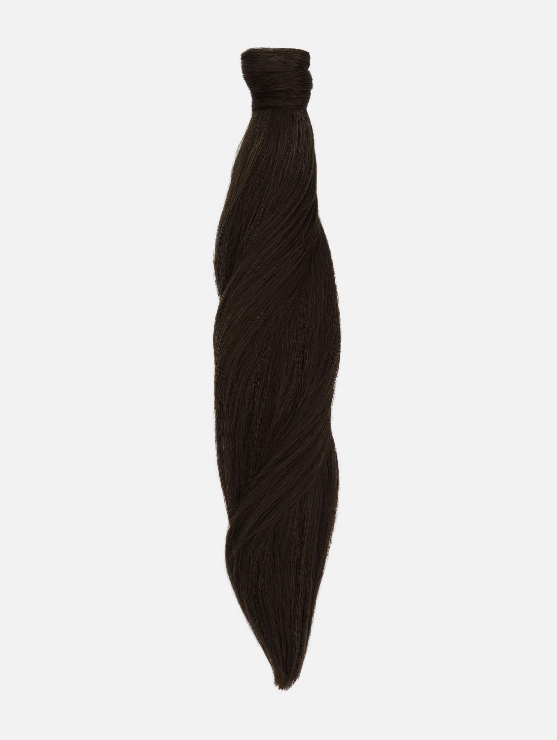 Ponytail Extensions Human Hair Original Clip-In - 90g, #1B (Dark Brown) | 55cm (22'')