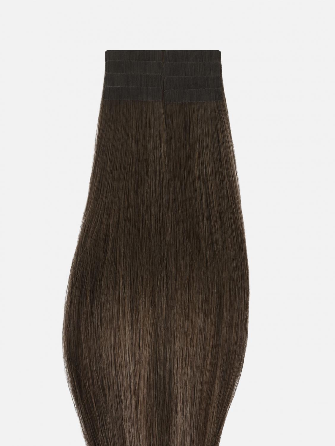 Tape-In Hair Extensions Original Straight - 8 Pieces, #B2/6 (Chocolate Brown Balayage) | 50cm (20")